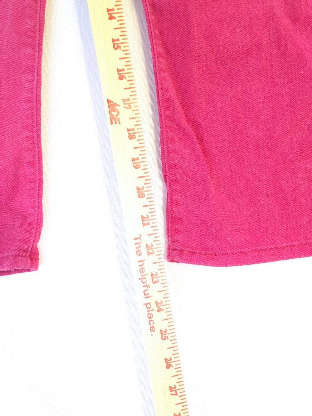 Signature by Levi Strauss Cropped Pink Jeans - Women's 16 - Misses Capri Style - Picture 7 of 7